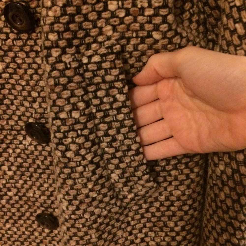 Vintage Double Breasted Coat w/ Sweater Collar - Picture 13 of 15